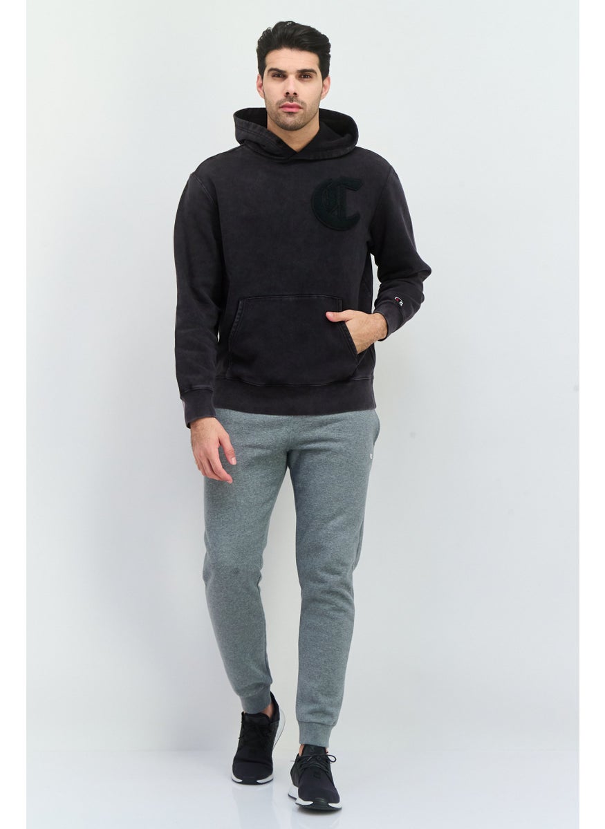 Champion Men Sportswear Fit Outdoor Sweatshirts, Washed Black  - Image 4