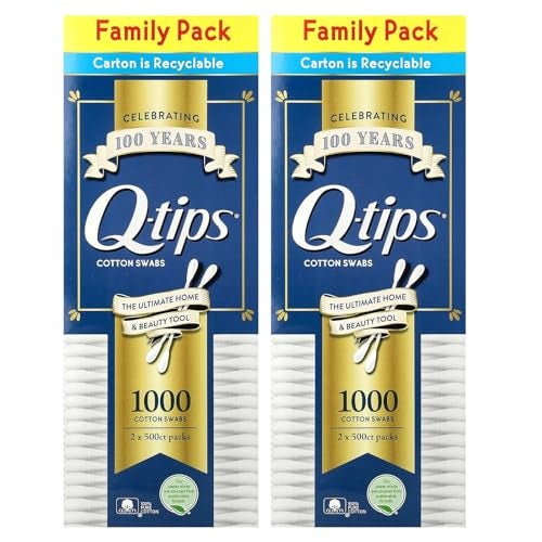 Q-tips Cotton Swabs, Family Pack, 2 Pack, 500 Swabs Each - Image 5