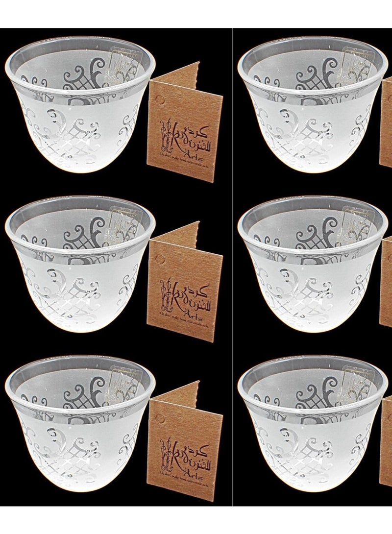 KuduArts Arabic Coffee Cups 6 pieces - Image 1