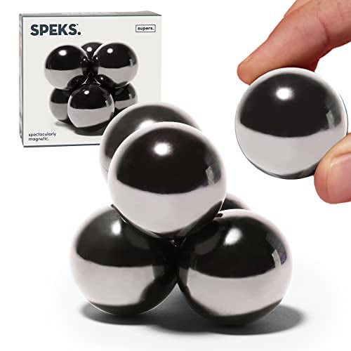 Speks كرات مغناطيسية سوبر من سبكس لعبة فidget للبالغين والمراهقين 14 تخفيف التوتر لعبة مكتبية هدايا عطلة المكتب 6 عبوة بلون رمادي غامق - Image 1