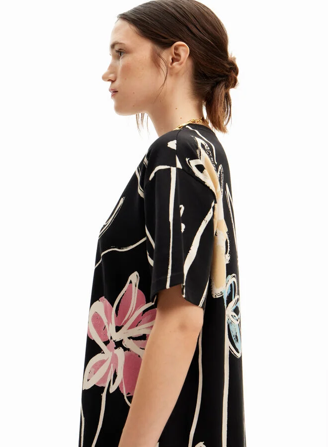 DESIGUAL Floral Print Dress