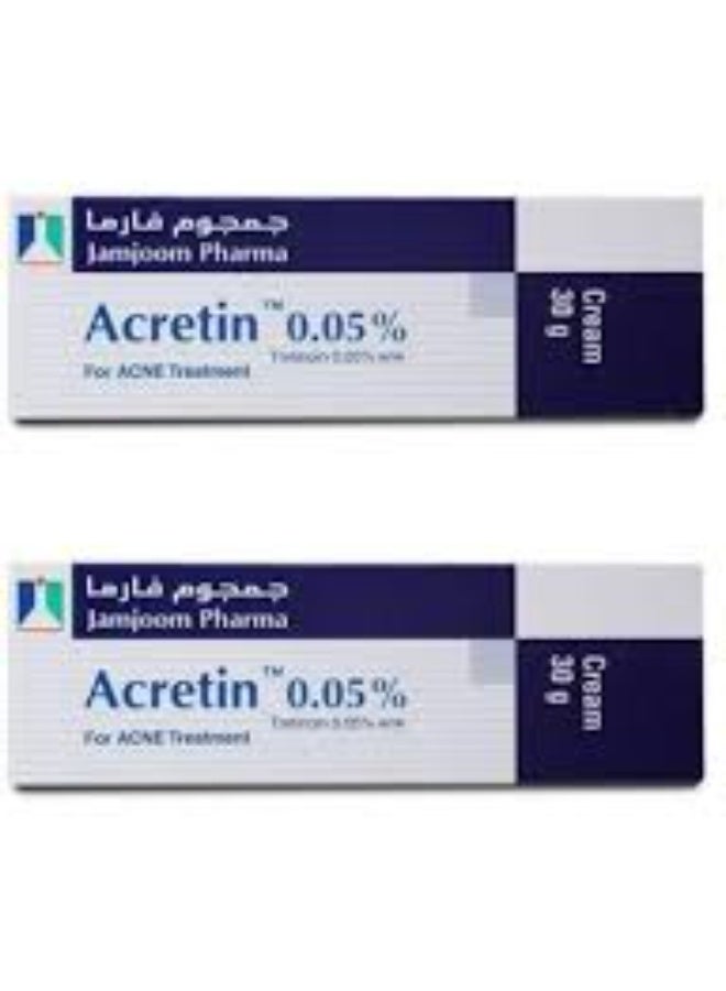 ACRETIN Pack of 2 Acretin 0.05% Cream 30g - Image 2