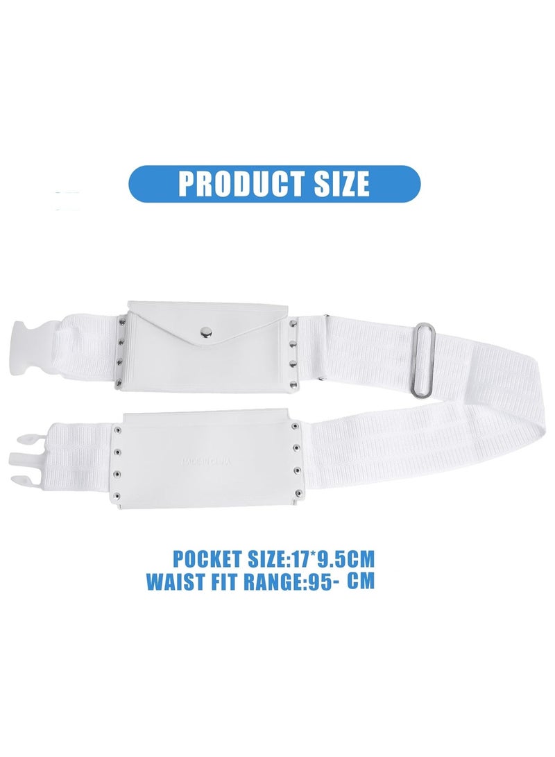 ماهمير حزام إحرام فاخر للرجال من ماهمير - مريح، قابل للتعديل، حزام أبيض للحج والعمرة، غير مخيط، مقاوم للماء، يتبع السنة، مثالي للإحرام - Image 2