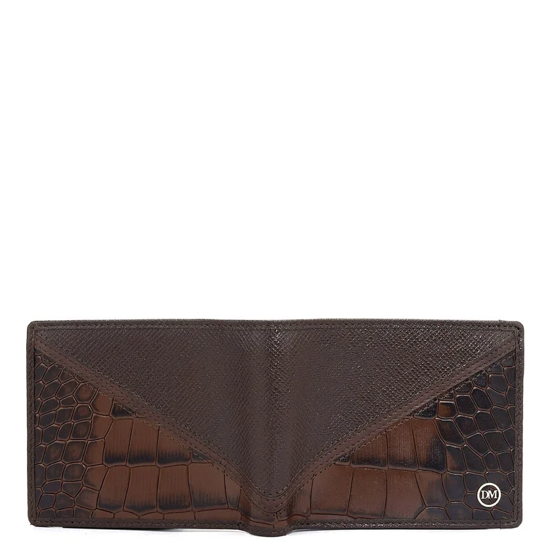 Da Milano Walnut Walnut Bifold Leather Mens Wallet for Men | Best Price UAE