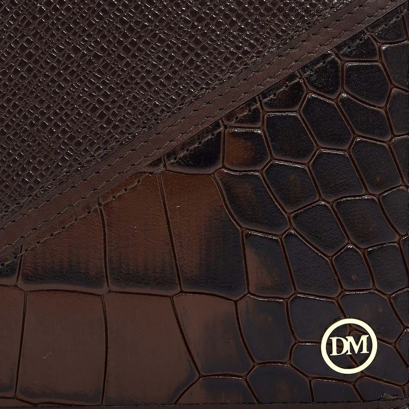 Da Milano Walnut Walnut Bifold Leather Mens Wallet for Men | Best Price UAE