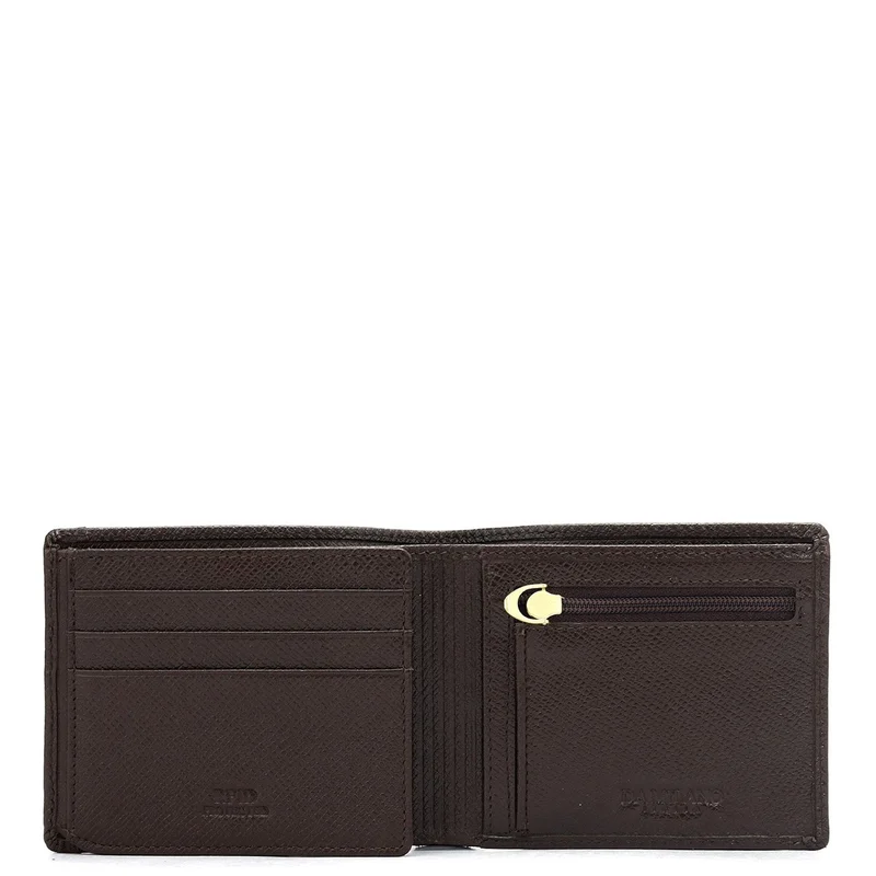 Da Milano Walnut Walnut Bifold Leather Mens Wallet for Men | Best Price UAE