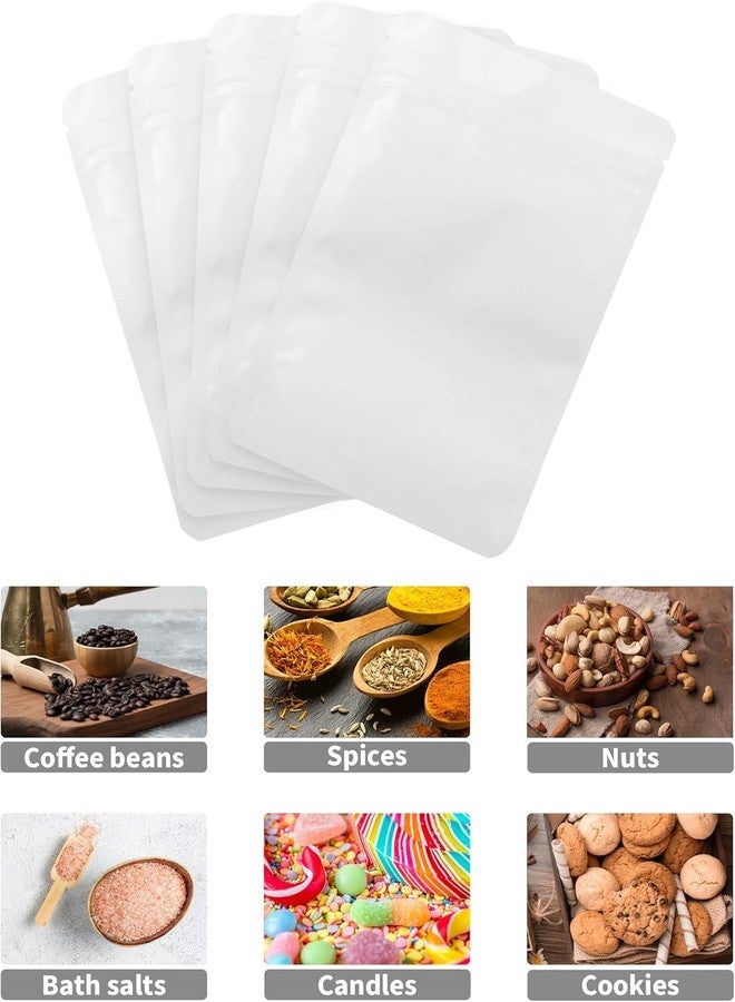 Petrichor Kraft Matte Stand Up Zip Lock Pouch Bags, Resealable Bag and Tear Notch for Multipurpose Storage (5.5" X 7.8", 100, Count) - Image 2