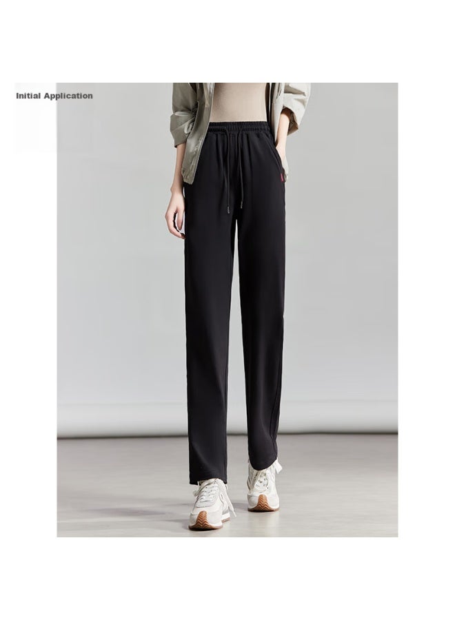 First Application Chushen Chunqiu Women's Elastic Waist Slim-fit Straight-leg Sports Pants, Korean Style Student Sweatpants, Casual Pants S137r1257 - Image 5