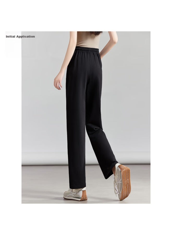 First Application Chushen Chunqiu Women's Elastic Waist Slim-fit Straight-leg Sports Pants, Korean Style Student Sweatpants, Casual Pants S137r1257 - Image 4