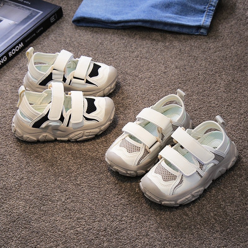Children'S Toe Anti-Kick Sneaker 2025 Spring And Boys And Girls Korean Style Mesh Breathable Casual Sandals - Image 3