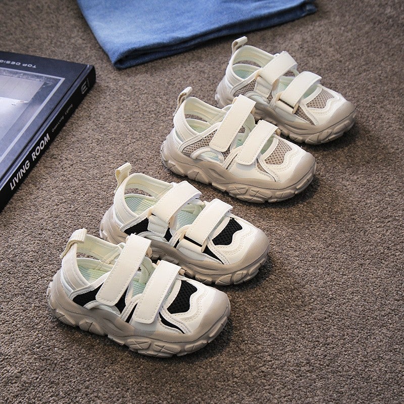 Children'S Toe Anti-Kick Sneaker 2025 Spring And Boys And Girls Korean Style Mesh Breathable Casual Sandals - Image 4