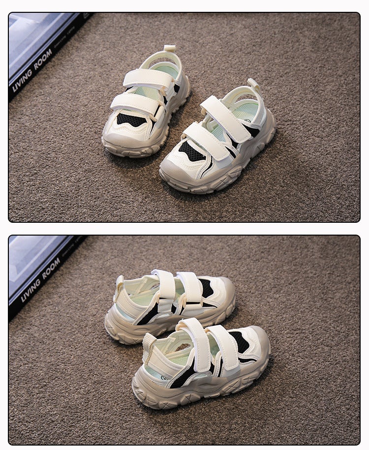 Children'S Toe Anti-Kick Sneaker 2025 Spring And Boys And Girls Korean Style Mesh Breathable Casual Sandals - Image 1
