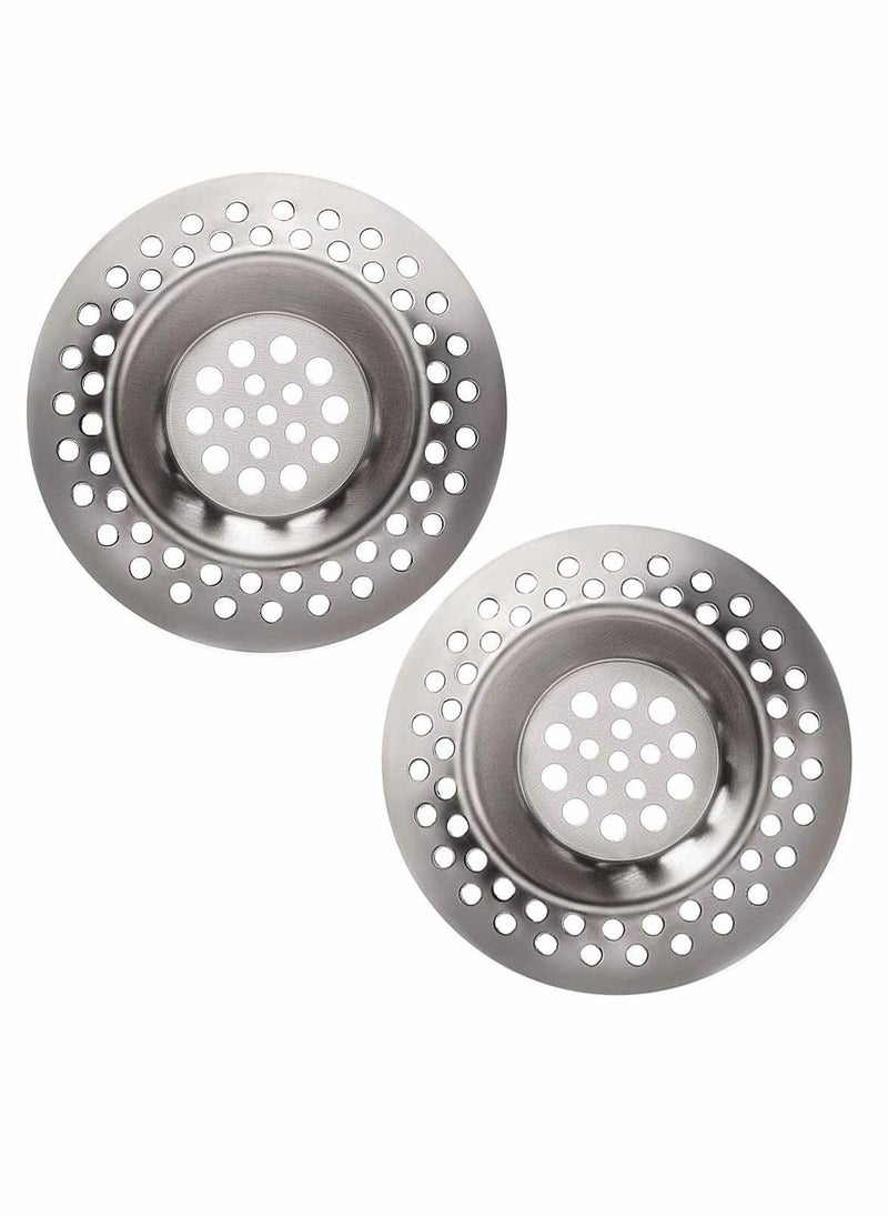 SYOSI Stainless Steel Kitchen Sink Filter Plugs, 2 Sets Standard Filter Leakproof Plugs for Bathrooms, Kitchens, Showers (3 Inches, 7.5 cm)  - Image 1