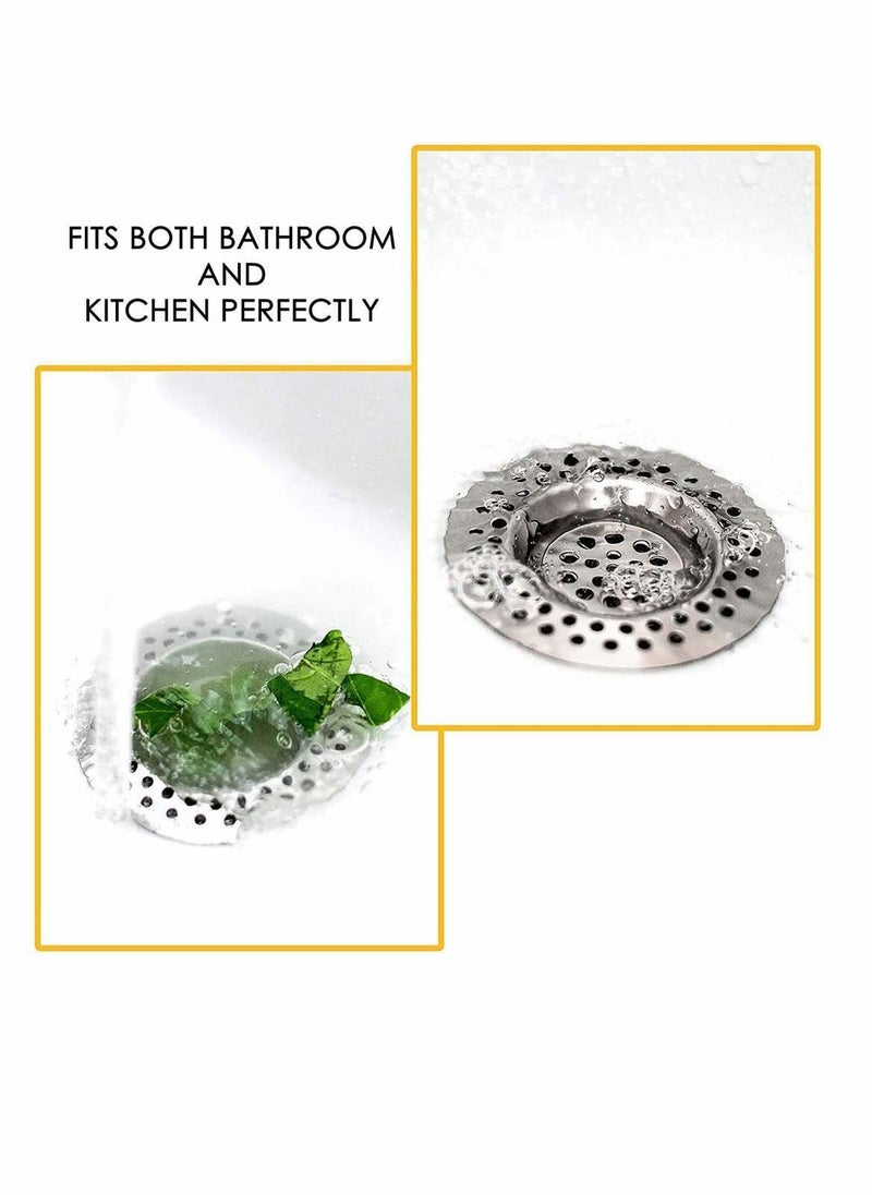 SYOSI Stainless Steel Kitchen Sink Filter Plugs, 2 Sets Standard Filter Leakproof Plugs for Bathrooms, Kitchens, Showers (3 Inches, 7.5 cm)  - Image 2