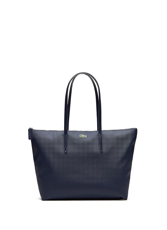 LACOSTE Womens L.12.12 Concept Zip Tote Bag Shoulder Handbag  - Image 1