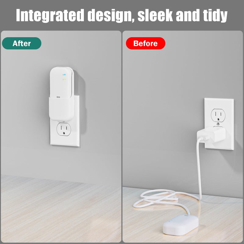 Aaeytby Outlet Wall Mount for Blink Sync Module Core, 2-in-1 Charging Station(Mount & Charger) - Space-Saving Bracket for Blink Security Camera, Easy Installation & Flexible Placement - Image 3
