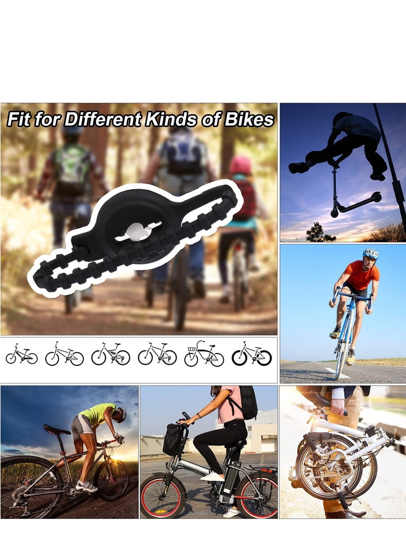 Airtag Bike Mount, Bicycle Mount Holder for Hidden Under Seat, Gps Tracker Anti Theft Case Compatible with Airtag, 2 Pack Loop Luggage, Bike, Scooter