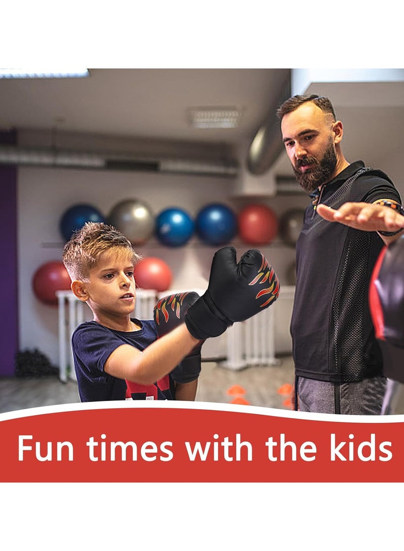 CMGTYYD. قفازات ملاكمة للأطفال، مناسبة لفنون القتال المختلطة والتايكوندو، تُمكّن من ممارسة مهارات الملاكمة بفعالية، وهي مناسبة للمراهقين. - Image 3