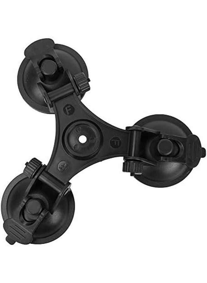 حامل ثلاثي الشفط الأسود 3 أقدام رأس كروي دوار 360 درجة من البولي فينيل كلورايد والألومنيوم المتين - Image 5