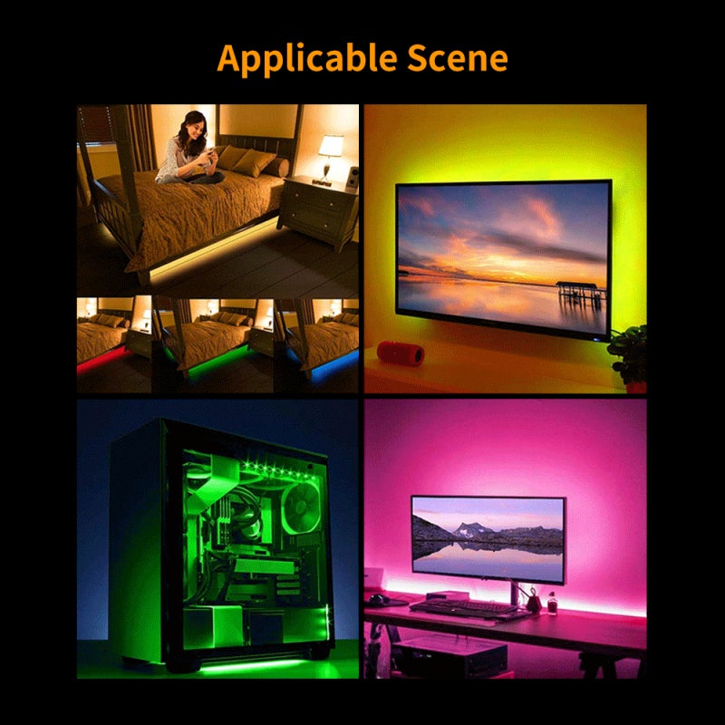 LED Strip: 0.5M 3 Key Control - Energy Saving Decorative Lighting for Indoor Outdoor Ambient Decor & DIY Use - Image 2