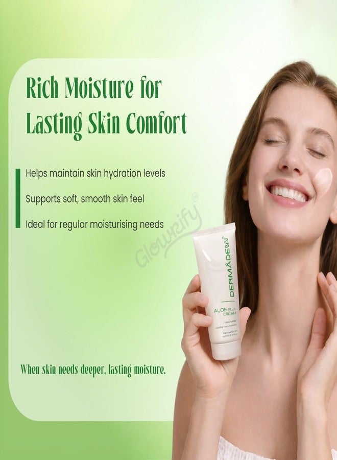 Dermadew Aloe Plus Moisturiser Cream with Aloe Vera, Paraffins and Purified Lanolins (1, 150g) - Image 5