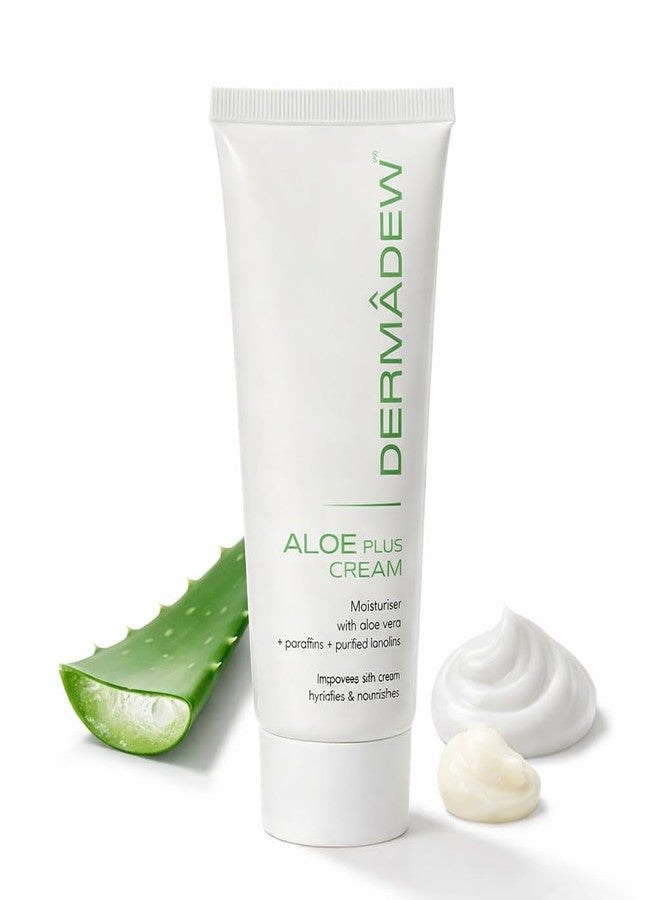 Dermadew Aloe Plus Moisturiser Cream with Aloe Vera, Paraffins and Purified Lanolins (1, 150g) - Image 1