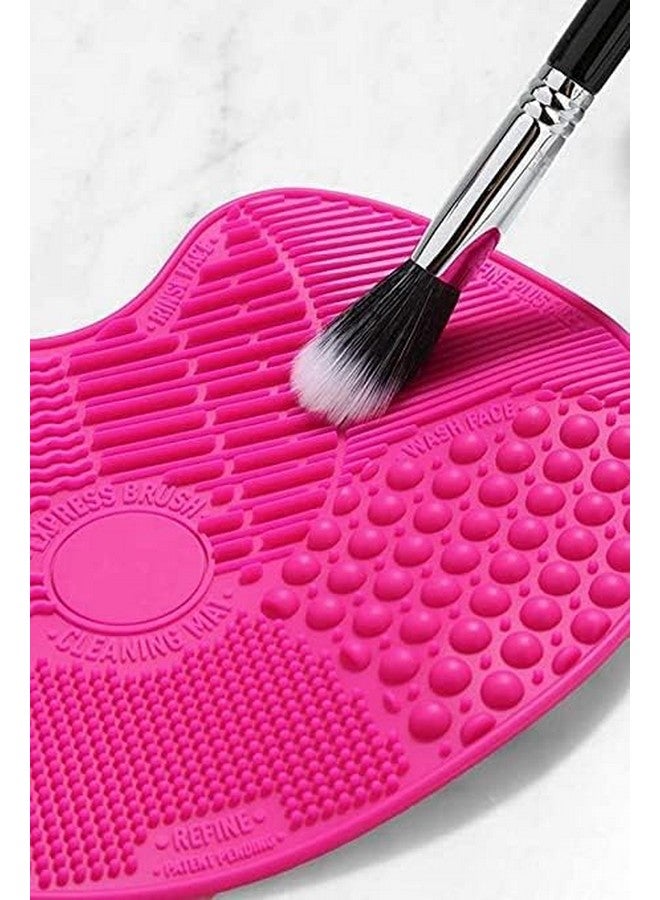 CLOSAL® Silicone Makeup Brush Cleaning Mat, Makeup Brush Cleaner, Cosmetic Spa Brush Cleaning Mat Portable Washing Tool Scrubber with Suction Cup - Image 2