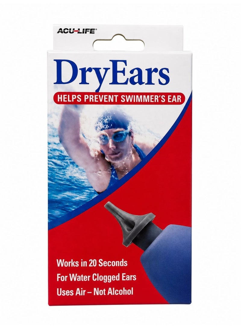 ACU-LIFE DryEars Ear Drying Aid for Swimmer’s Ear, Uses Air Not Alcohol, Works in 20 Seconds, 29.5ml - Image 1