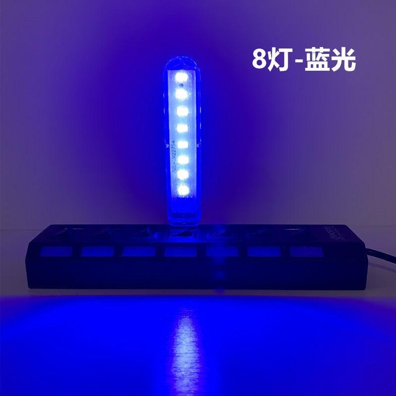 Led Night Light 3 Lights 8 Lights 24 Lights Usb Charging Treasure Lights Computer Health Plate Lights Field Camping Lights Students Stay Lights - Image 1