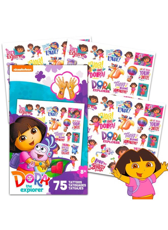 DORA the EXPLORER Temporary Tattoos Set ~ 75 Dora Tattoos Party Favors for Kids Girls Boys - Image 5