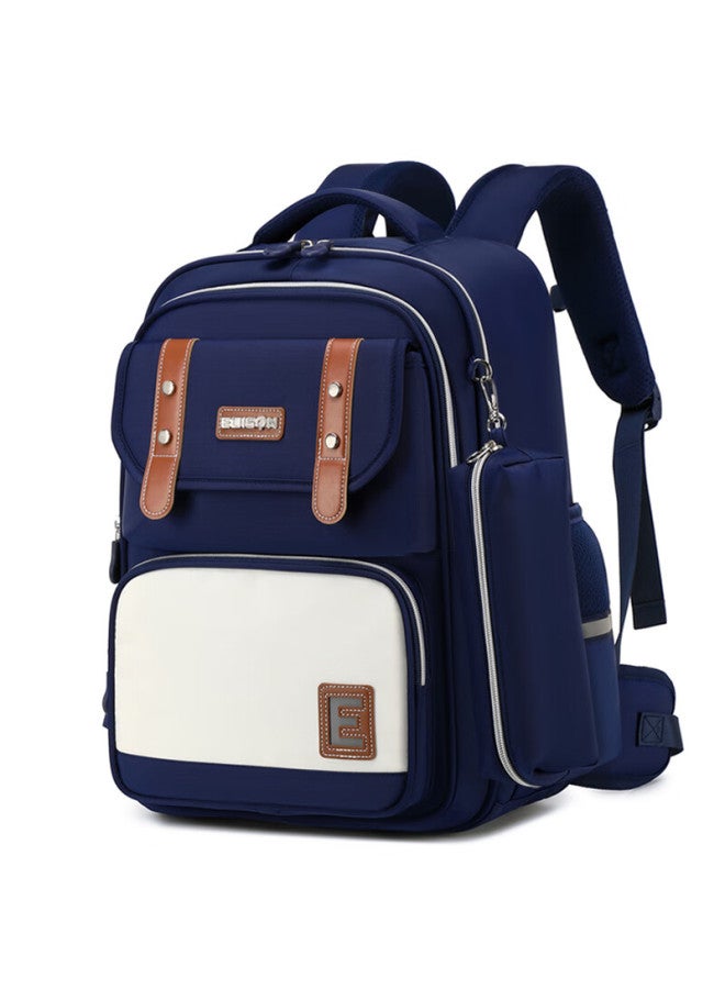 Edison Primary School Backpack With Spine Protection, Weight Reduction, Large Capacity, Anti-drop Children's Shoulder Bag 2329-1 Royal Blue - Image 1