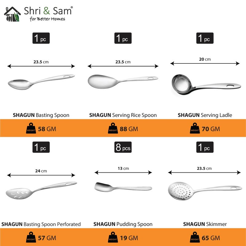 Shri & Sam Shri Sam Designer Stainless Steel Shagun Laser Bloom Floral Dinner Set 101 Pieces  - Image 5