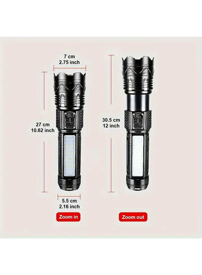 Super Flashlight 15000mAh Rechargeable Tactical Torch Ultra Bright LED Long Range Dual Button For Camping Emergency - Image 2