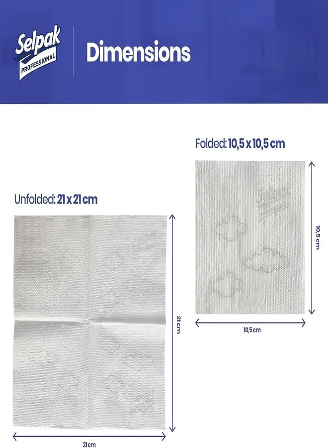 SELPAK Professional Premium V-Fold Napkins, 250 Sheets per Pack (1) - Image 3