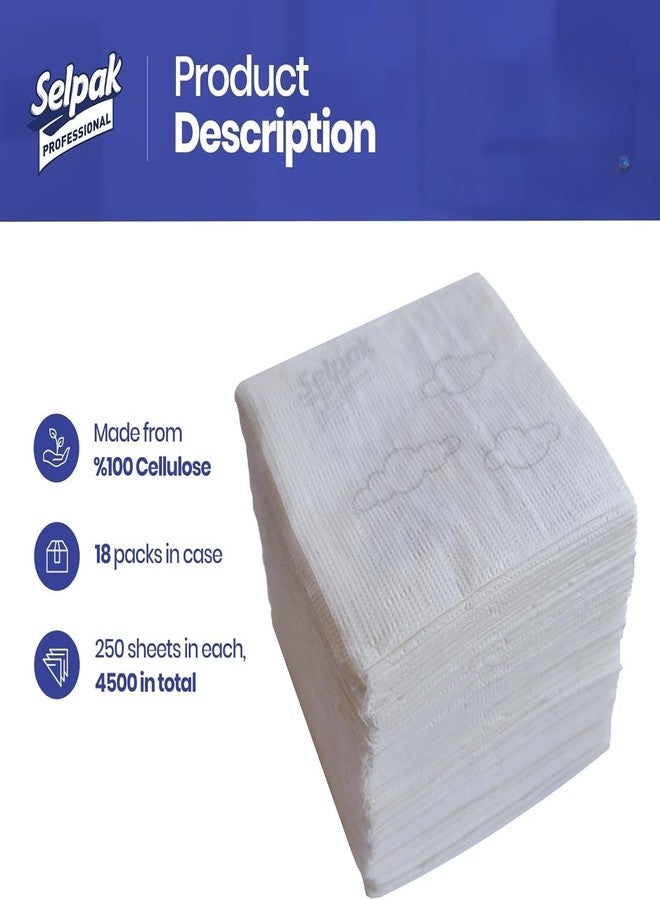 SELPAK Professional Premium V-Fold Napkins, 250 Sheets per Pack (1) - Image 2