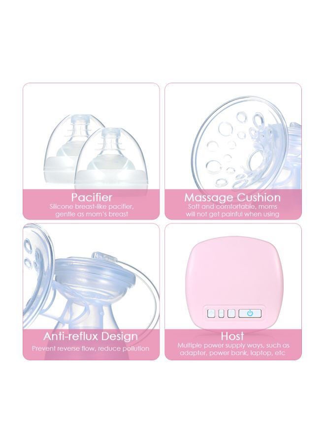 الكهربائية مع جهاز شفط الحليب والتدليك 2 طرق 9-150ml ( الوردي ) - Image 5
