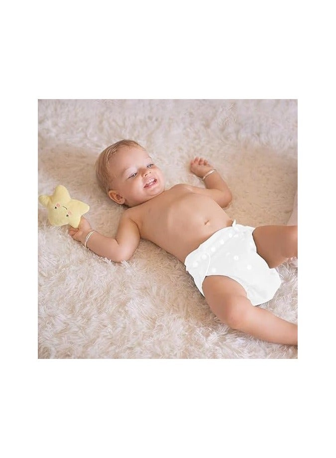 Adjustable Cotton Pocket Diapers Reusable Washable for Babies, Infants and Toddlers 0-3 Years (Adjustable Cotton Pocket Diapers Reusable Washable for Babies, Infants and Toddlers 0-3 Years (white)  - Image 2