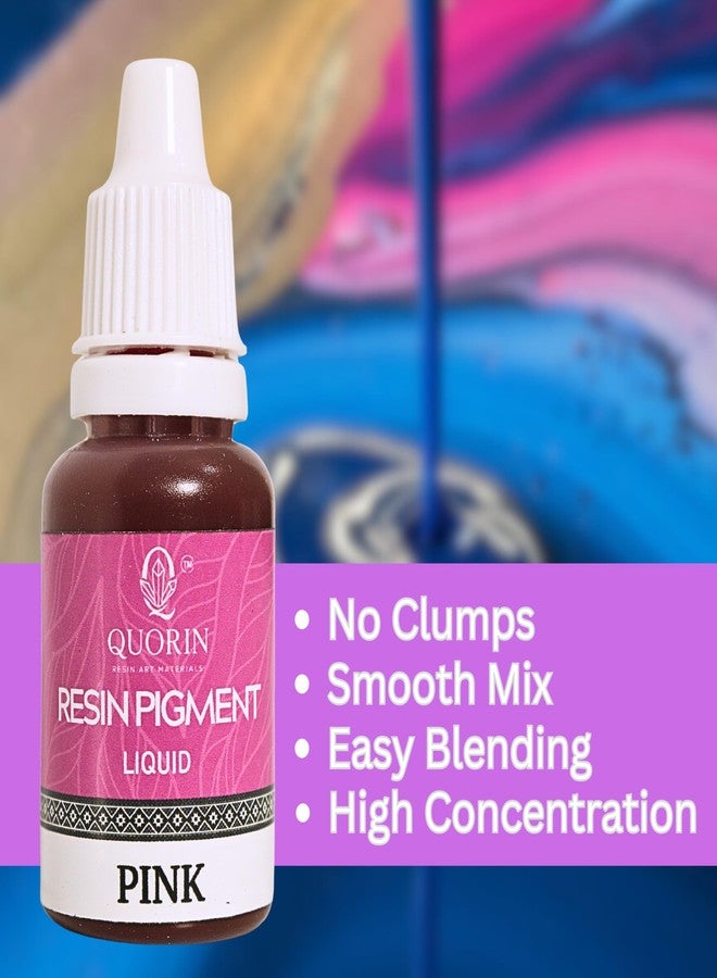 Quorin Liquid Resin Pigment Combo Set for Epoxy Resin | Highly Concentrated Liquid Colorant | Smooth Mixing | For Resin Art, Jewelry & DIY Crafts 15ml each (pack of 10) - Image 3