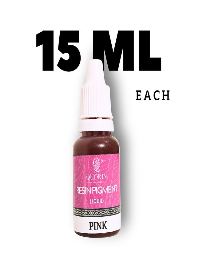 Quorin Liquid Resin Pigment Combo Set for Epoxy Resin | Highly Concentrated Liquid Colorant | Smooth Mixing | For Resin Art, Jewelry & DIY Crafts 15ml each (pack of 10) - Image 4