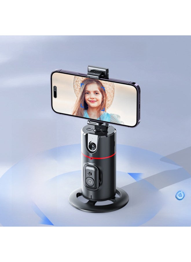 Mobile Phone Panoramic Tracking PTZ P02 Desktop TikTok Live Support 360 ° AI Intelligent Face Tracking Artifact-Color:P02 PTZ-Black