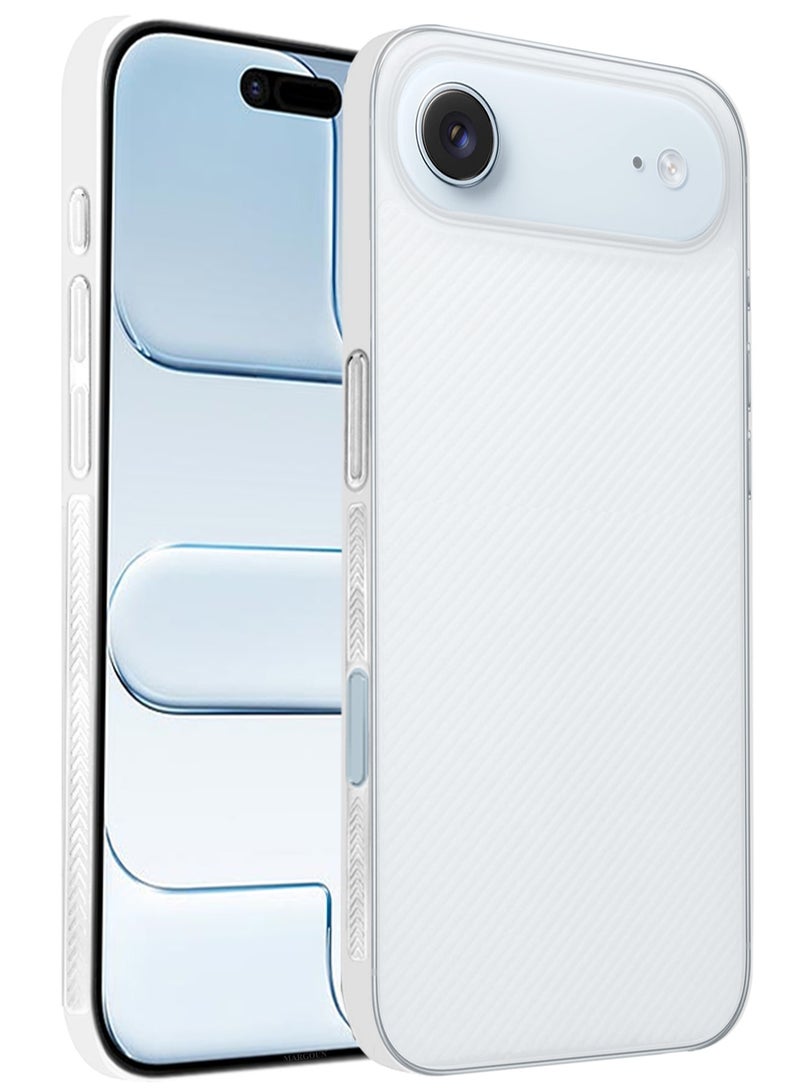 CATANES 3 Packs Case Cover for iPhone 17 Air - Sturdy Durable Ultra-Thin Case - Air Skin Line Design Transparent Back Cover -  Drop Protection Cover  with Two 3D Screen Protectors - White - Image 4