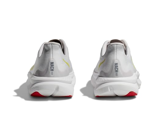 Hoka Men's Mach 6 White/Nimbus Cloud 9 Medium - Image 5
