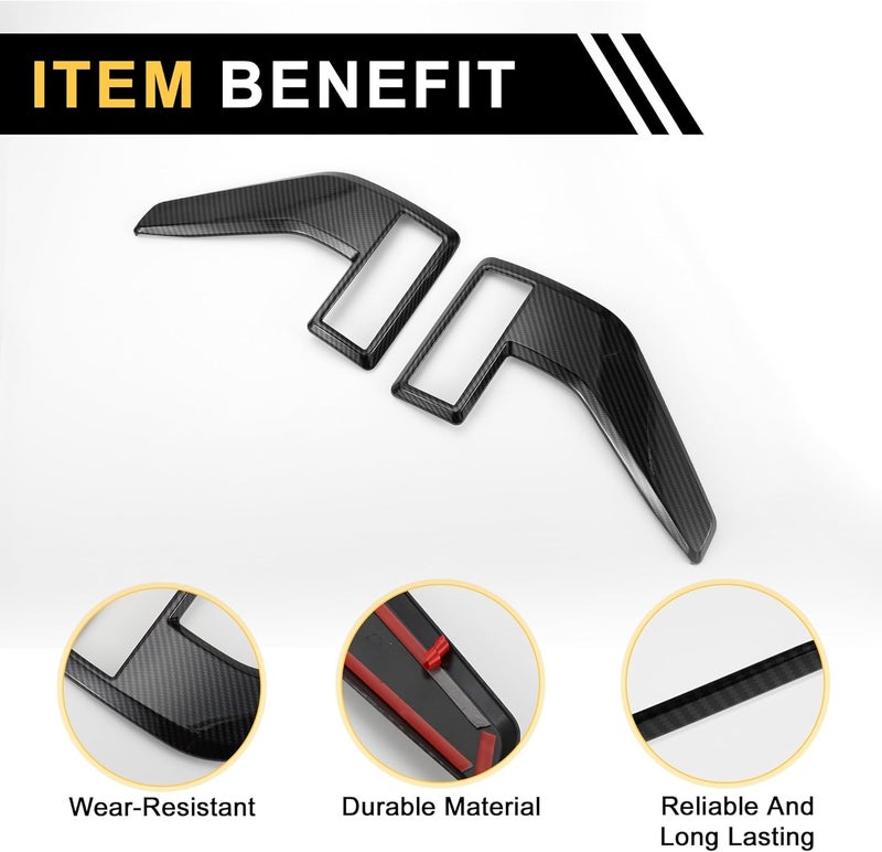 REPAIROCK Fender Vent Cover Trim for Ford F-150 2021-2024 - Waterproof ABS with Carbon Fiber Pattern - Image 4