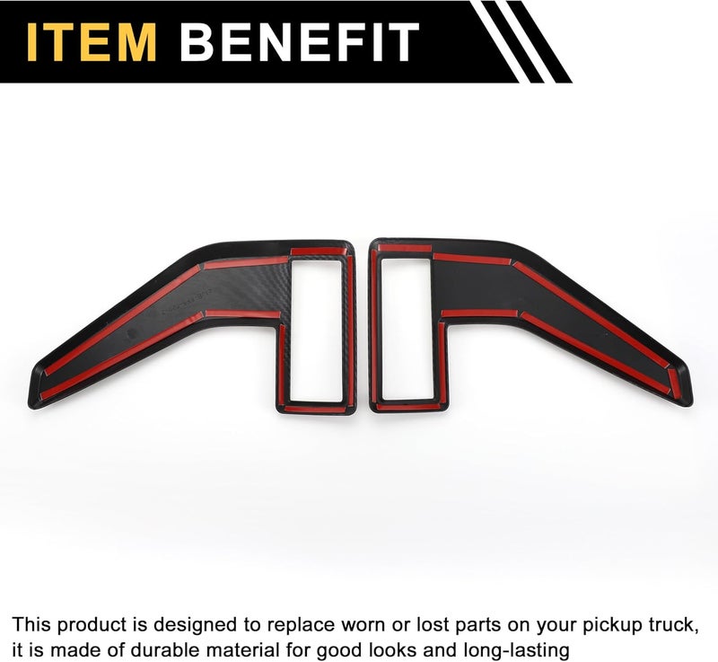 REPAIROCK Fender Vent Cover Trim for Ford F-150 2021-2024 - Waterproof ABS with Carbon Fiber Pattern - Image 5