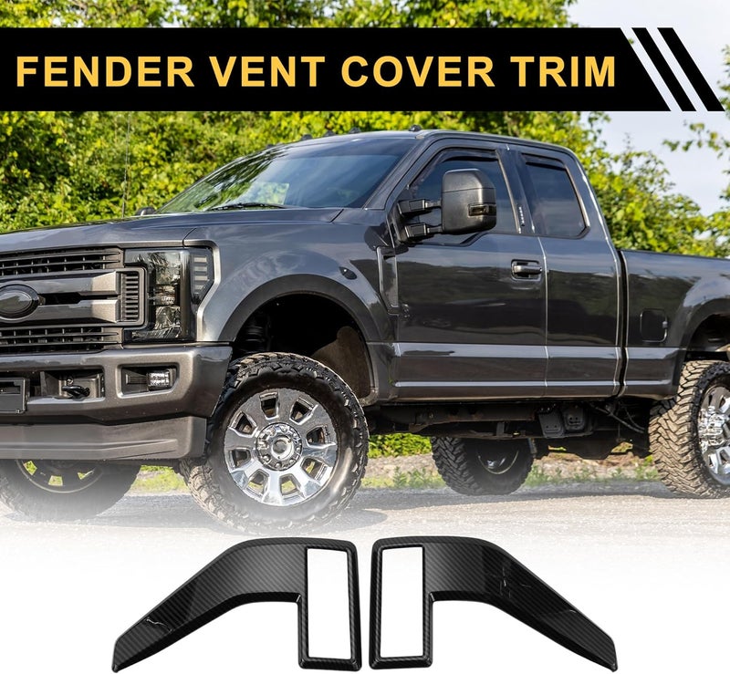 REPAIROCK Fender Vent Cover Trim for Ford F-150 2021-2024 - Waterproof ABS with Carbon Fiber Pattern - Image 3
