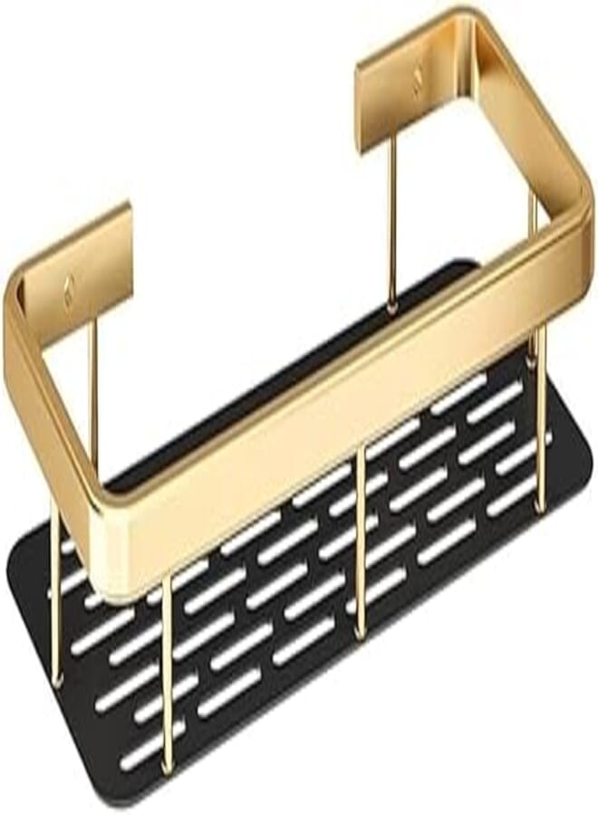 Corner Shower Caddy Punch-Free Bathroom Shelf Floating Shelves Cosmetics Shampoo Draining Organizer Basket Soap Dish Rack Wall Mounted Kitchen Shelves Seasoning Bottles Holde Storage Rack/1 Pie 