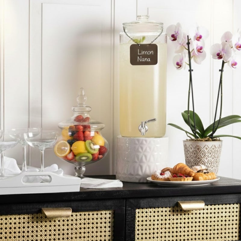 kitchentoolz 3 Gallon Glass Beverage Dispenser & Spigot â€“ Large Drink Dispenser for Parties, Juice, Water, Iced Tea, Sangria, Punch, Cocktails - Image 3