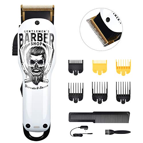 BESTBOMG® Updated Professional Hair Clippers Cordless Hair Haircut Kit Rechargeable 2000mAh Hair Beard Trimmer Haircut Grooming Kit with 6 Guide Combs & for Men/Father/Husband/Boyfriend - Image 1