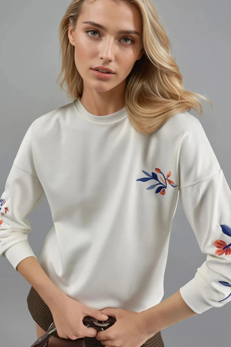 Lady Bersan BERSAN Women's Crew Neck Sweatshirt