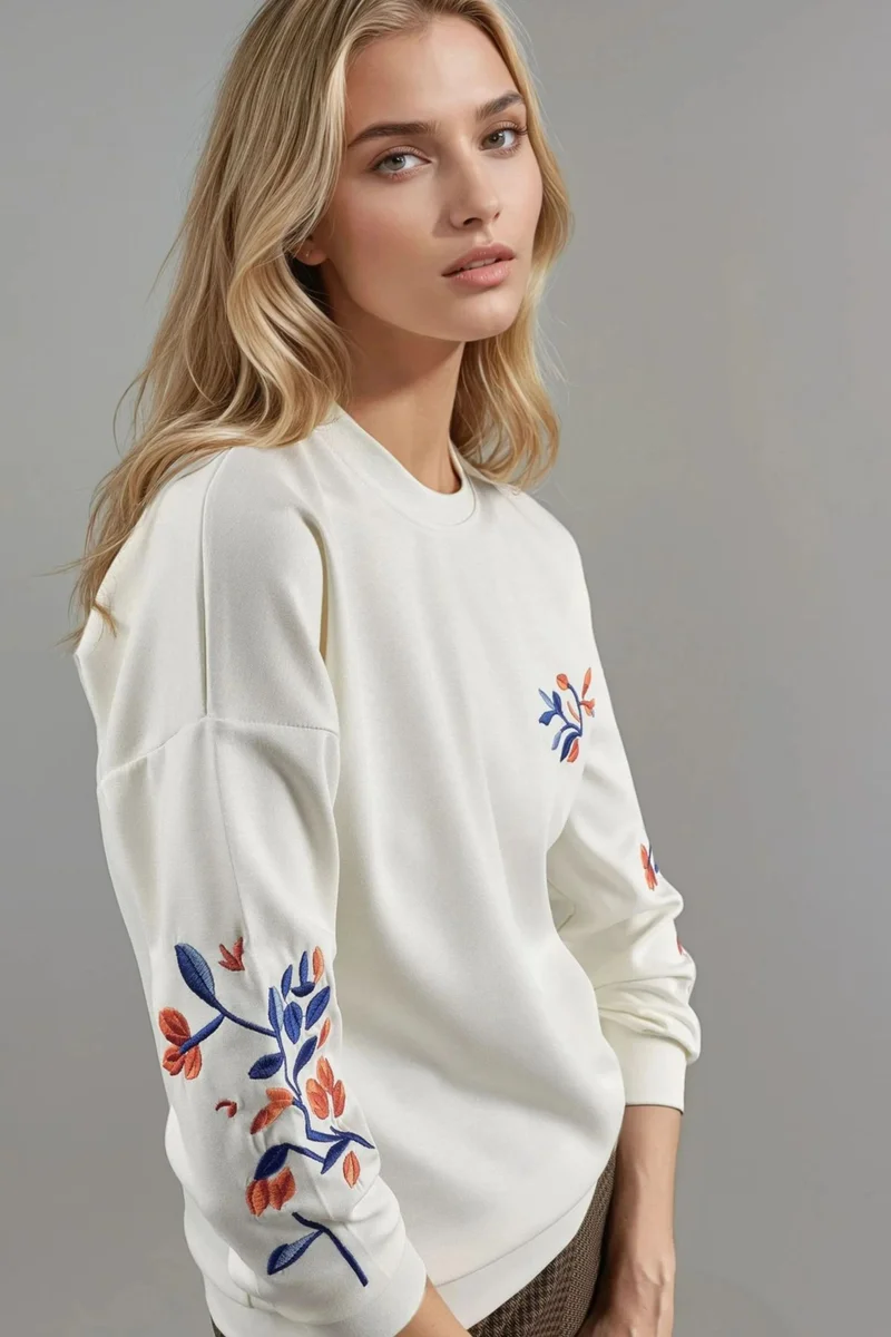 Lady Bersan BERSAN Women's Crew Neck Sweatshirt